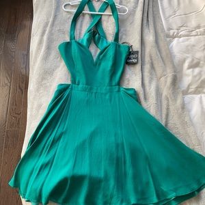 NEW NBD x the Naven twins teal dress
